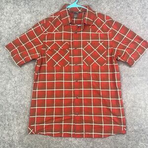Outdoor Research Growler Shirt Mens Medium Short Sleeve Button Hiking Outdoor